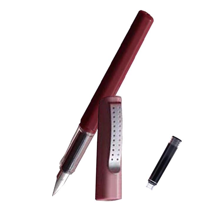 Pluma Fuentes para Escribir MXLUP-011 1pza 0,38mm 4mm Rosa 1 Tinta Roja Plástico Para Cartucho LargeCartri, LuxPink