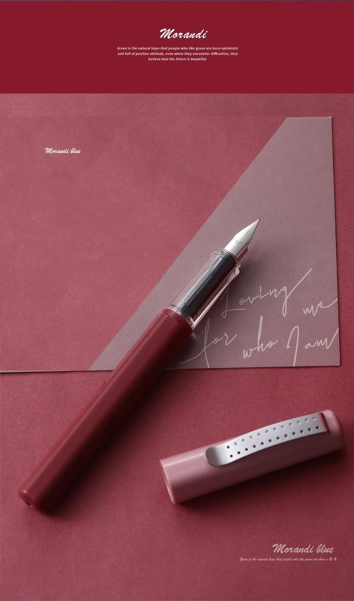 Pluma Fuentes para Escribir MXLUP-011 1pza 0,38mm 4mm Rosa 1 Tinta Roja Plástico Para Cartucho LargeCartri, LuxPink
