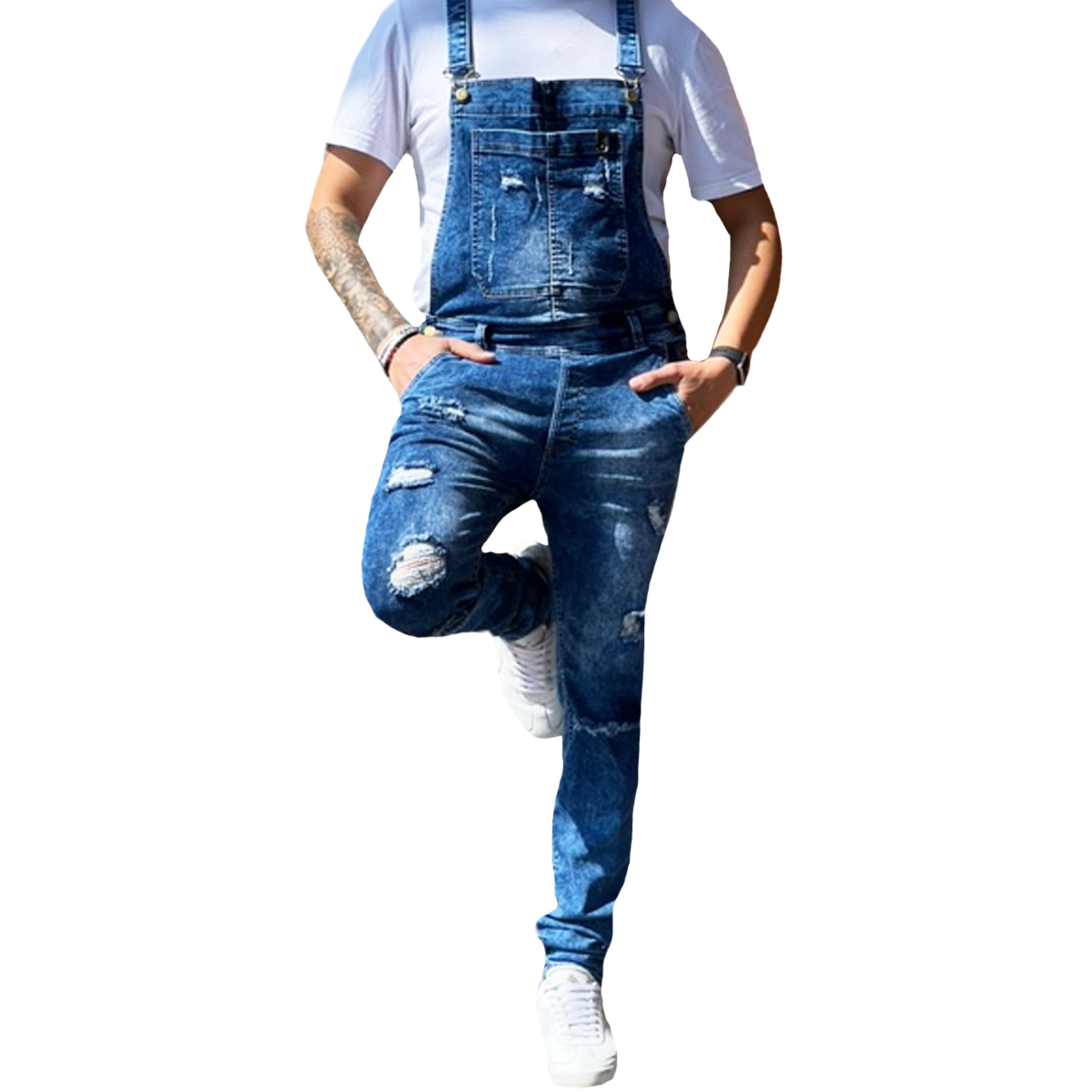 Overol Mezclilla Stretch Hombre Pineda Jeans
