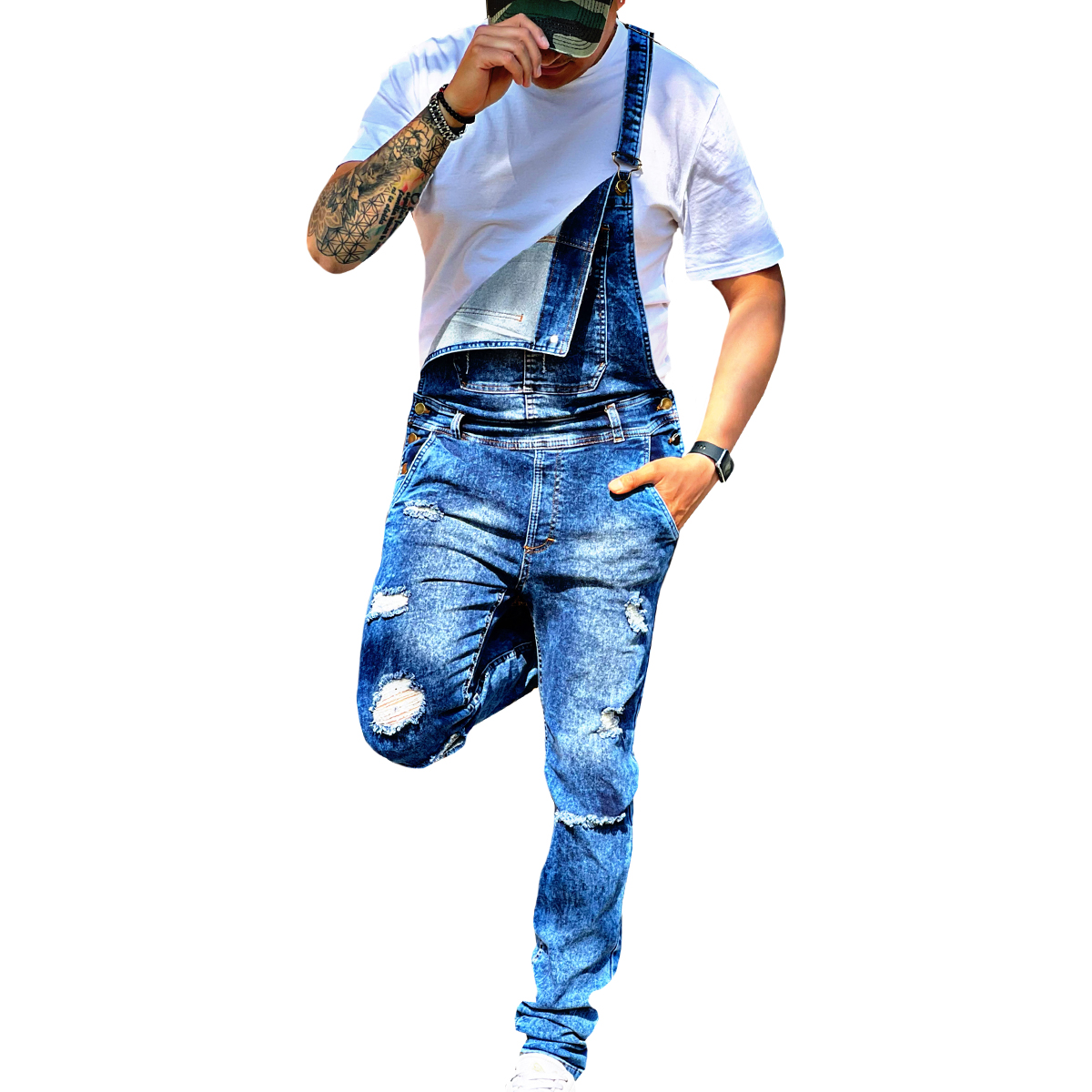 Overol Mezclilla Stretch Hombre Pineda Jeans