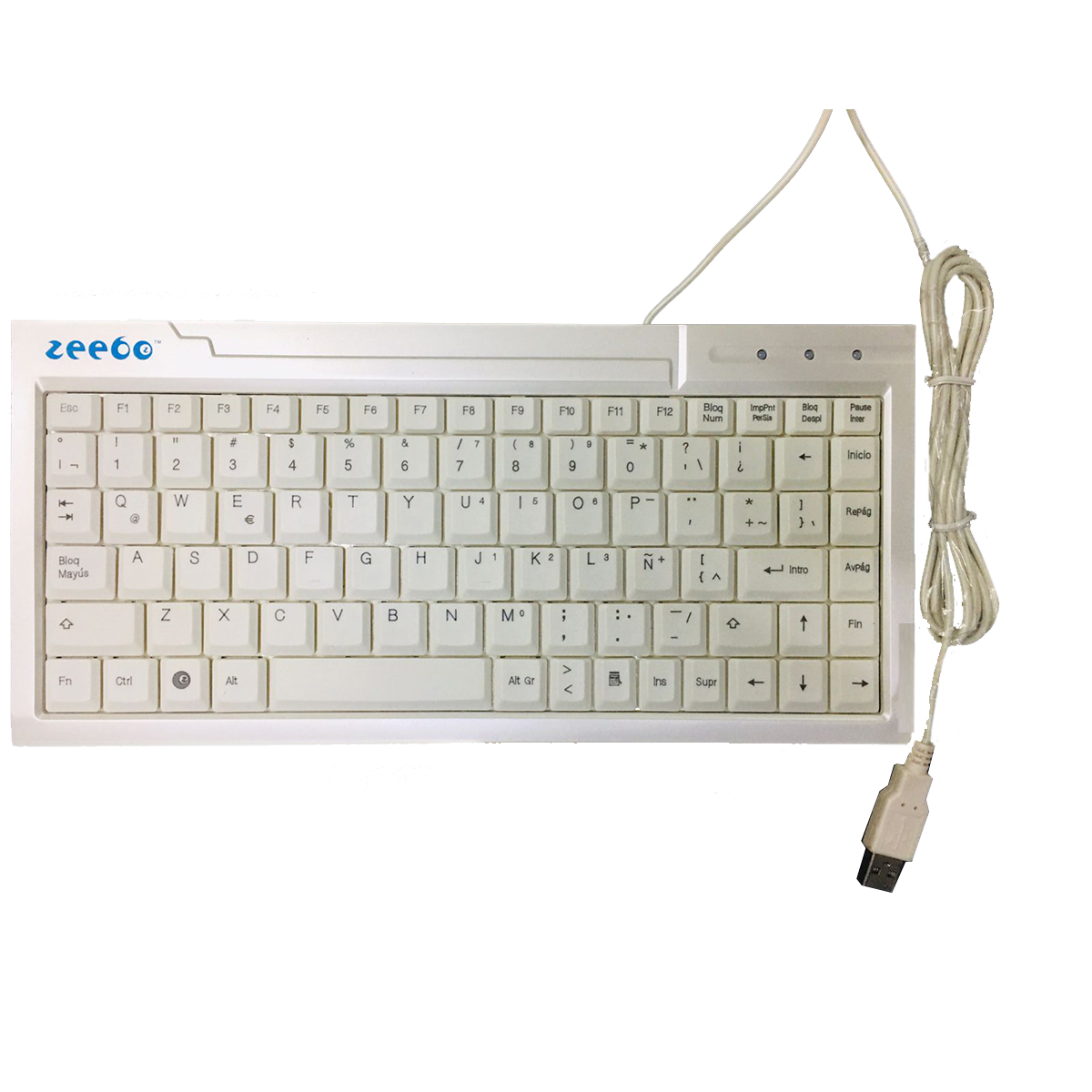 TECLADO ZEEBO USB BLANCO