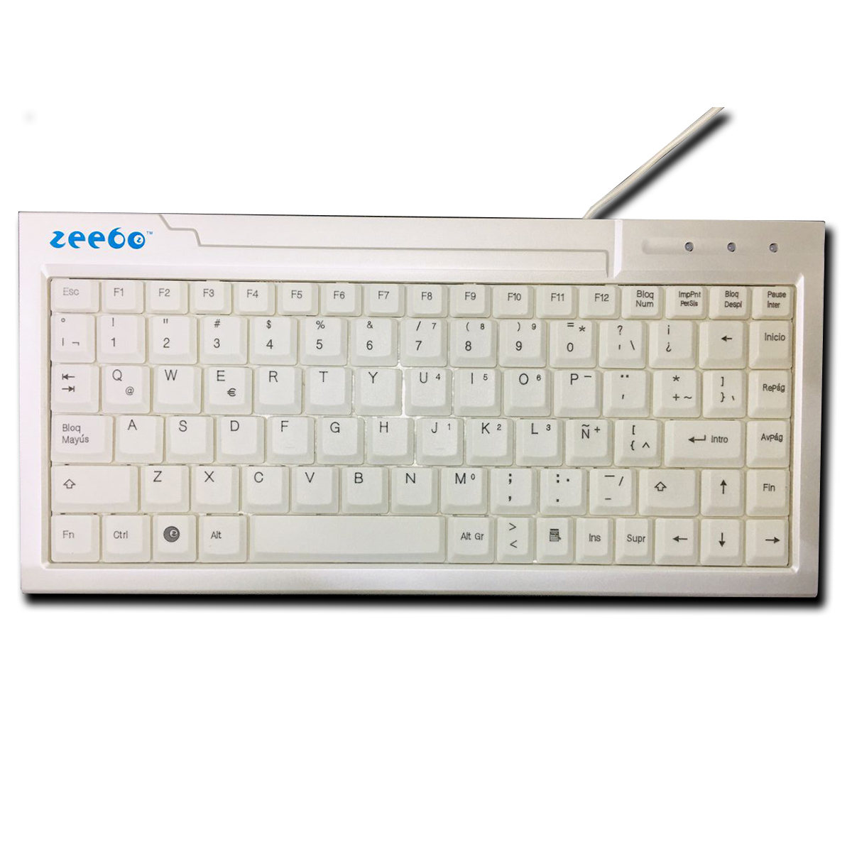 TECLADO ZEEBO USB BLANCO