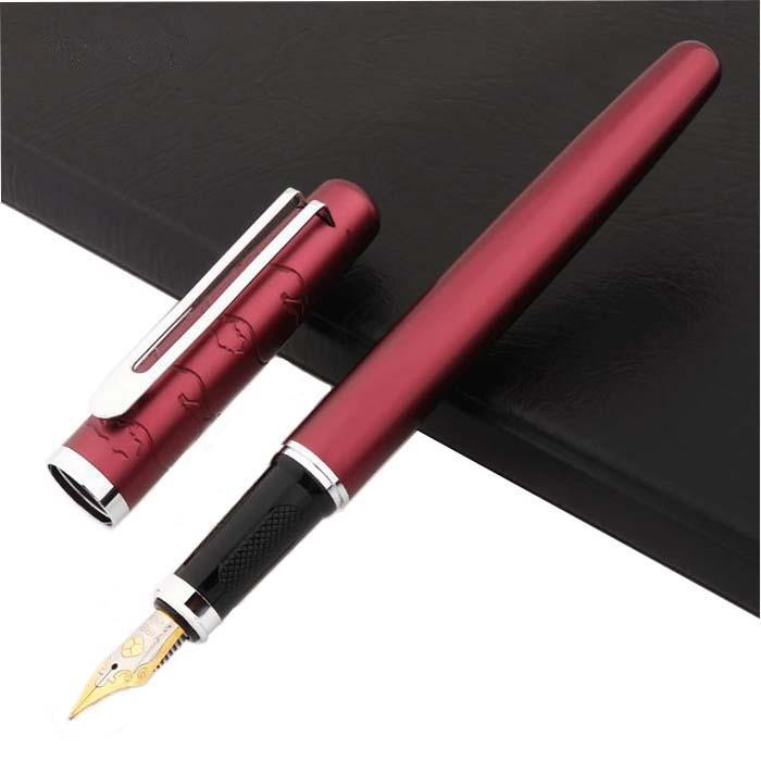 Pluma Fuentes Elegante MXLUW-011 1pza 0,5mm 5mm Vino 1 Tinta Roja Acero Inoxidable Para Cartucho LargeCartri, LuxWine