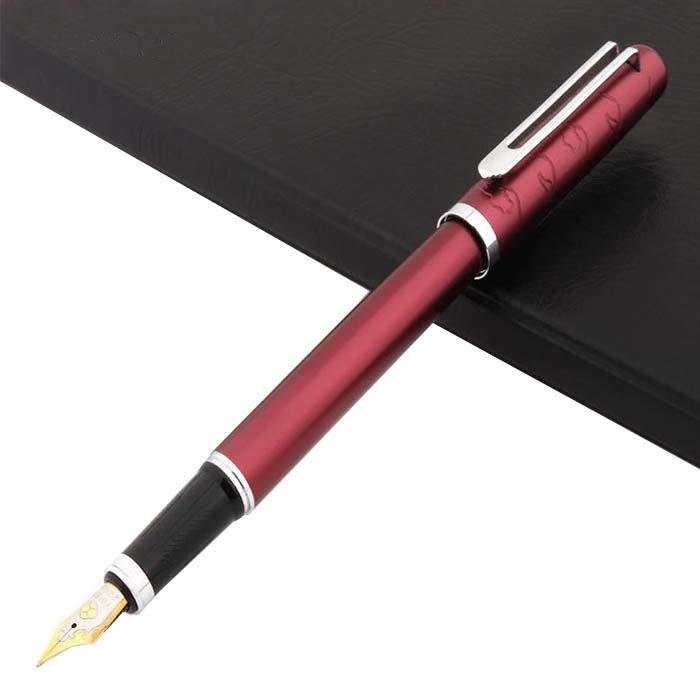 Pluma Fuentes Elegante MXLUW-011 1pza 0,5mm 5mm Vino 1 Tinta Roja Acero Inoxidable Para Cartucho LargeCartri, LuxWine