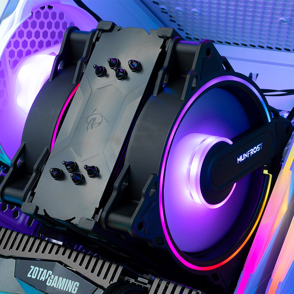 Disipador para CPU Munfrost Cold Storm ARGB - Doble ventilador de 120mm - Compatible con Intel y AMD