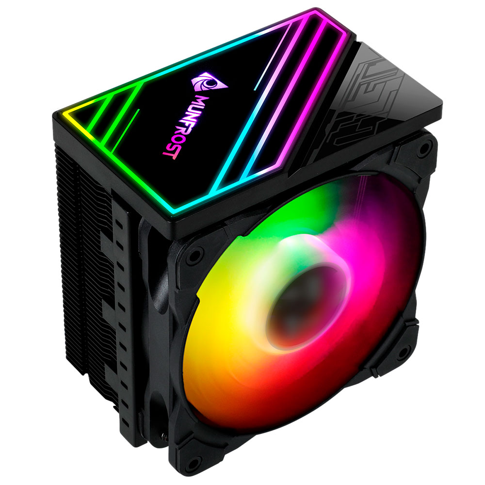 Disipador para CPU Munfrost Cold Wind RGB Ventilador de 120mm Compatible con Intel y AMD