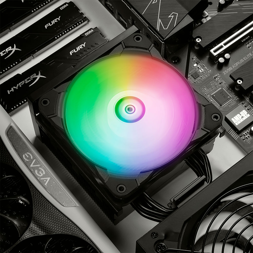 Disipador para CPU Munfrost Cold Wind RGB Ventilador de 120mm Compatible con Intel y AMD