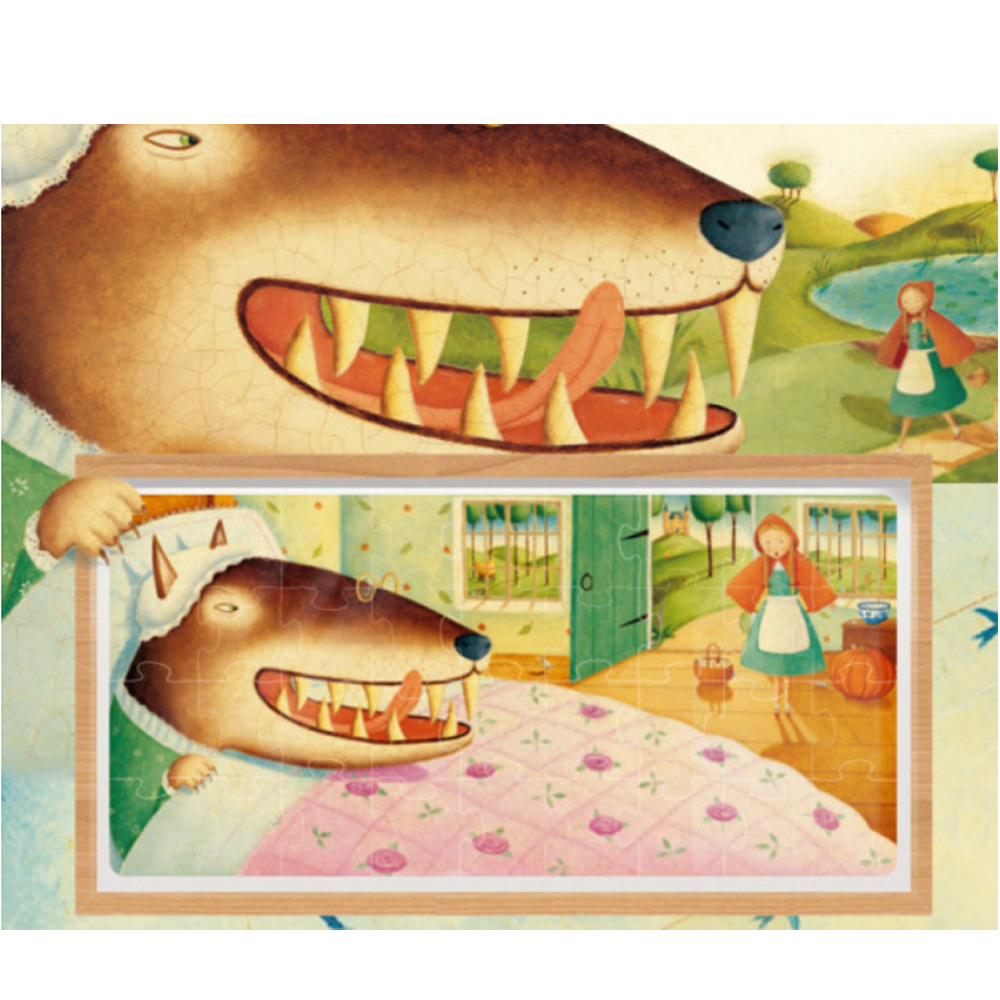 Rompecabezas Caperucita Roja Cuento  Mideer .