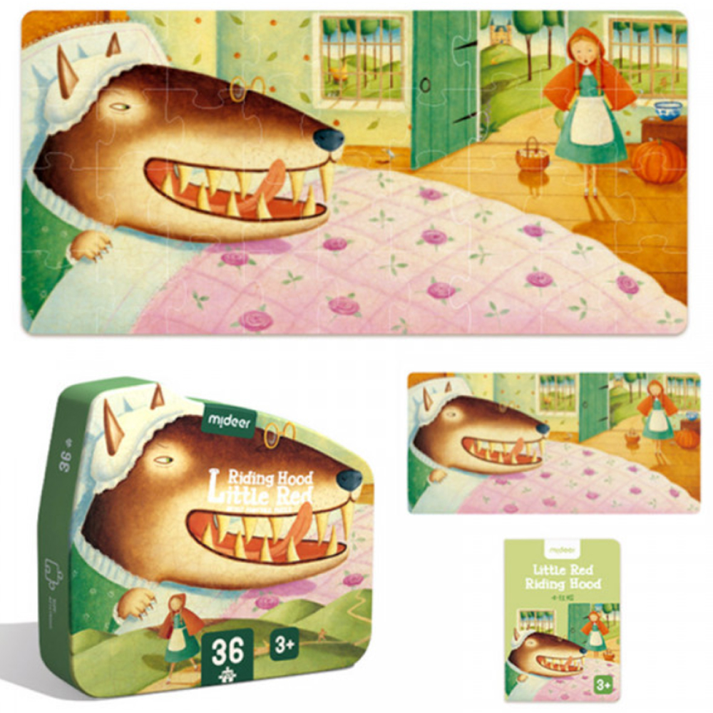 Rompecabezas Caperucita Roja Cuento  Mideer .