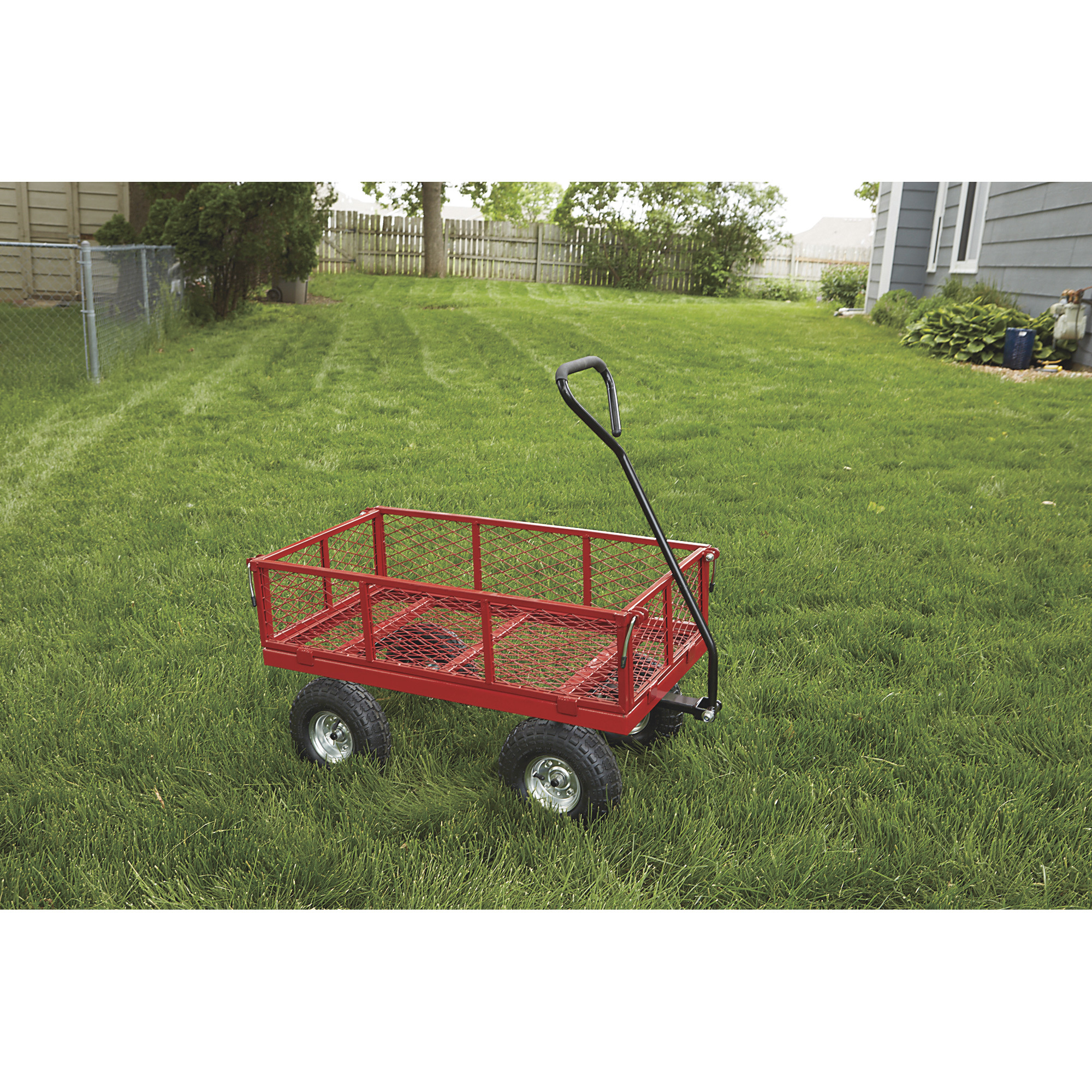 Carrito De Servicios Multiusos Jardin Vagon De Carga 400lbs