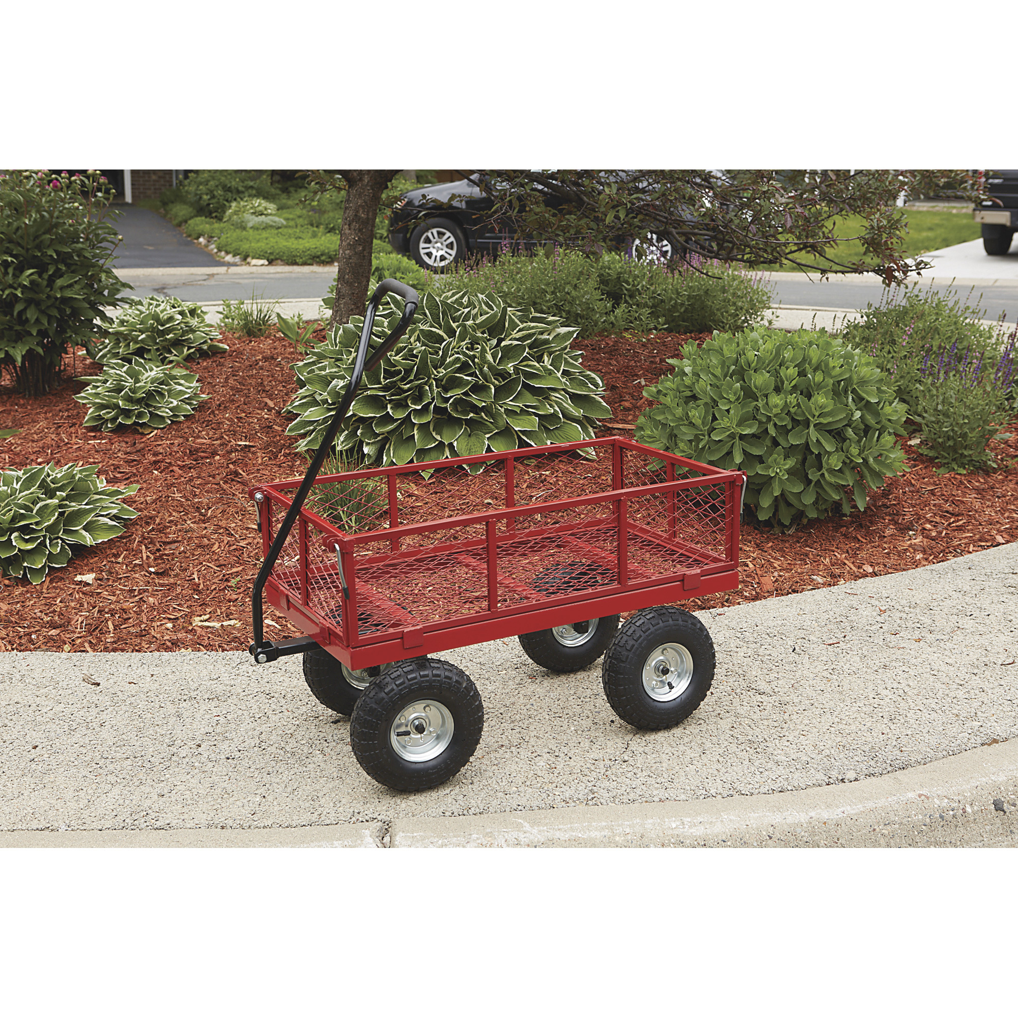 Carrito De Servicios Multiusos Jardin Vagon De Carga 400lbs
