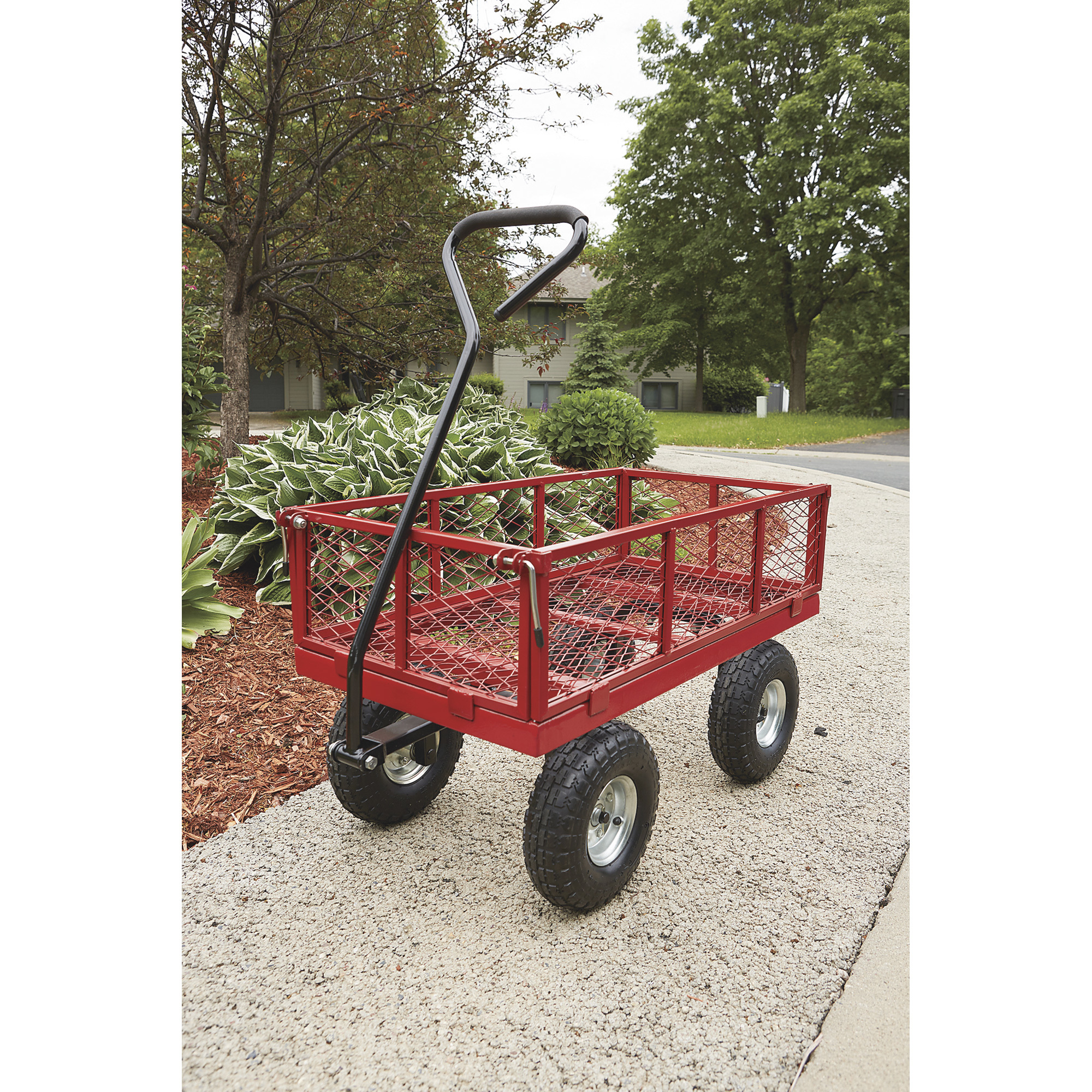Carrito De Servicios Multiusos Jardin Vagon De Carga 400lbs