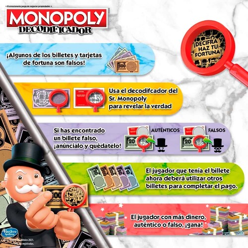 Juego de Mesa Hasbro Monopoly Decodificador F2674