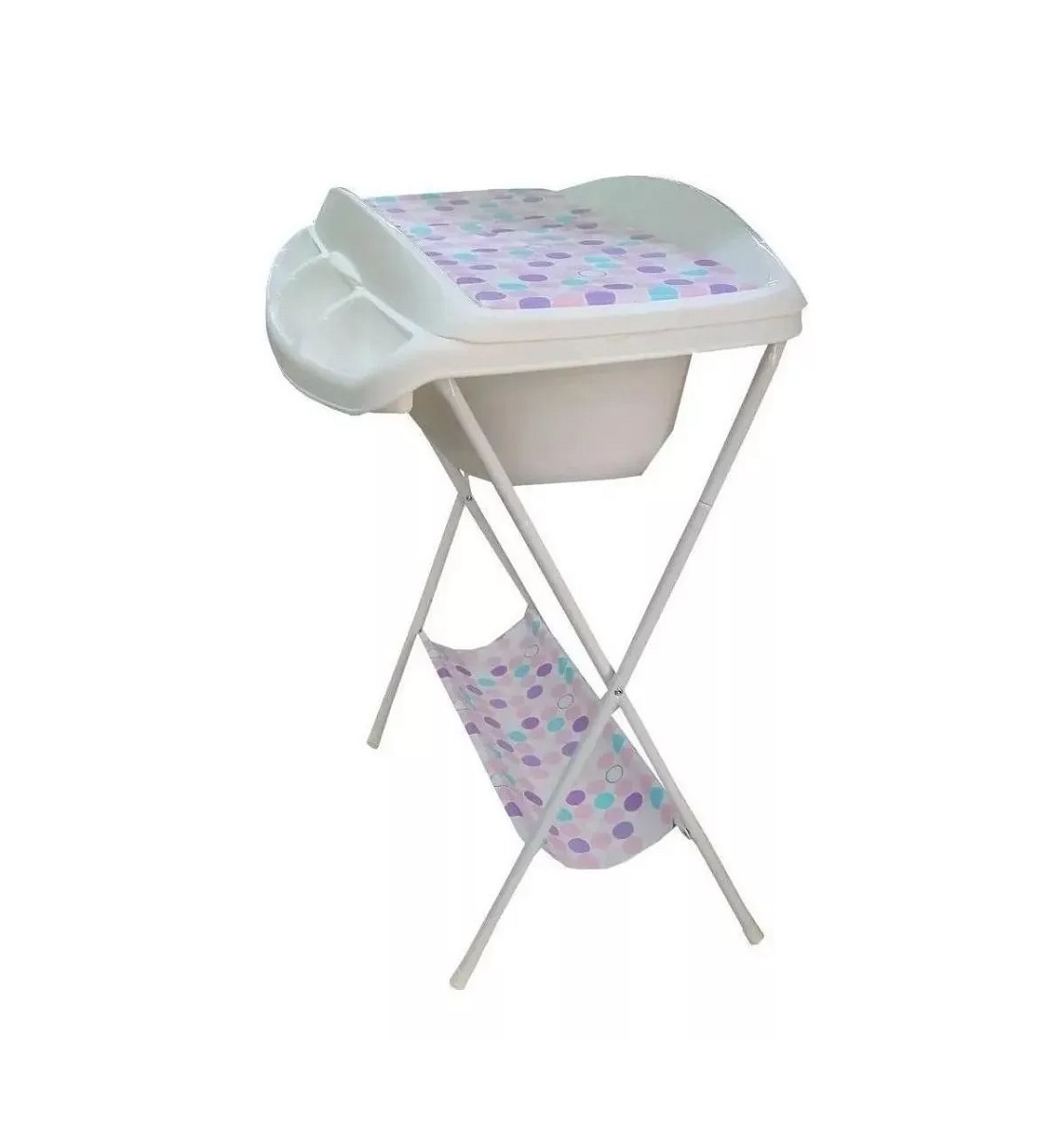 Bañera / Tina para bebe Prinsel 9020 R 19 Gaviota Círculos Rosa ORT9**