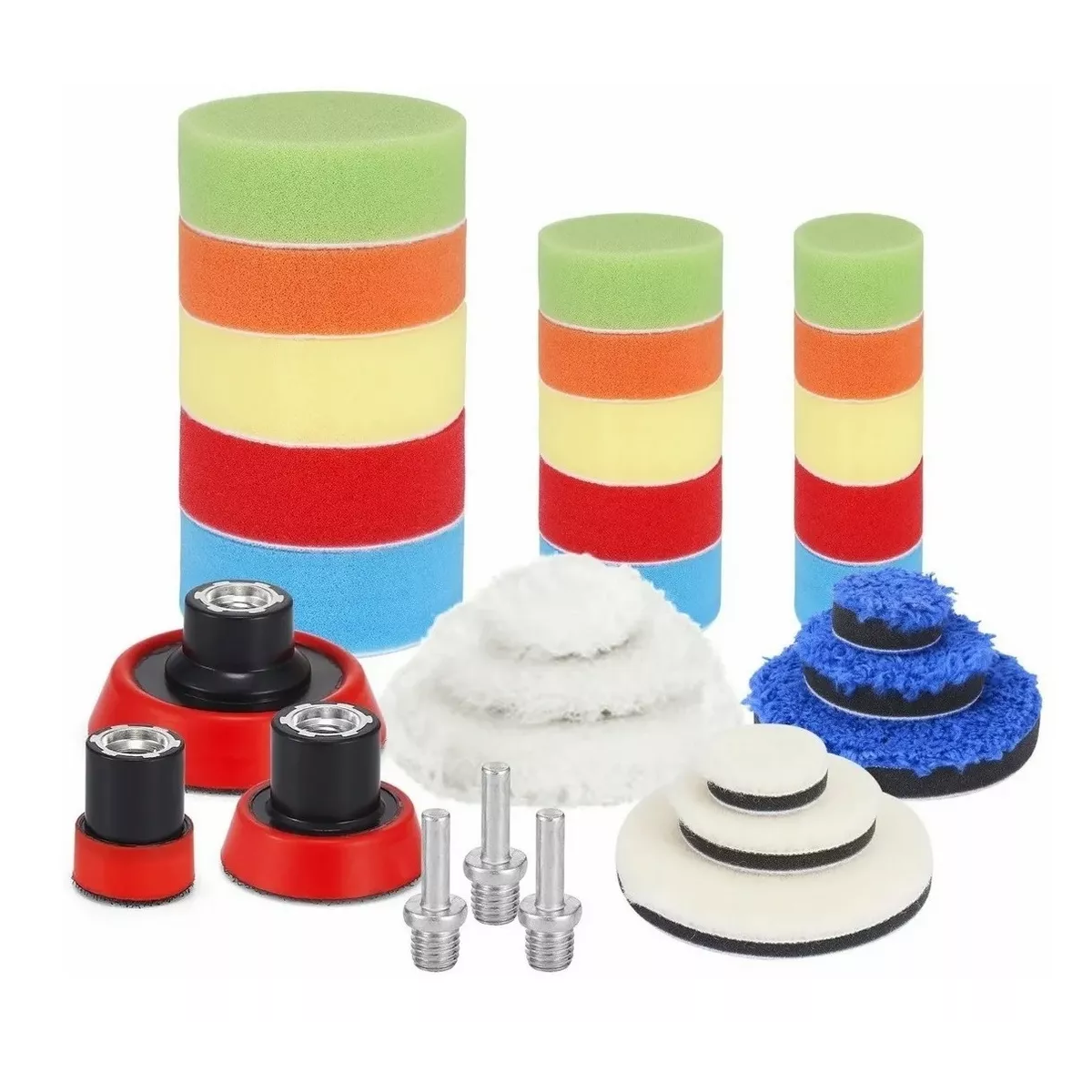 Kit Para Pulir Auto 30piezasborla Para Pulir 123 Pulgada