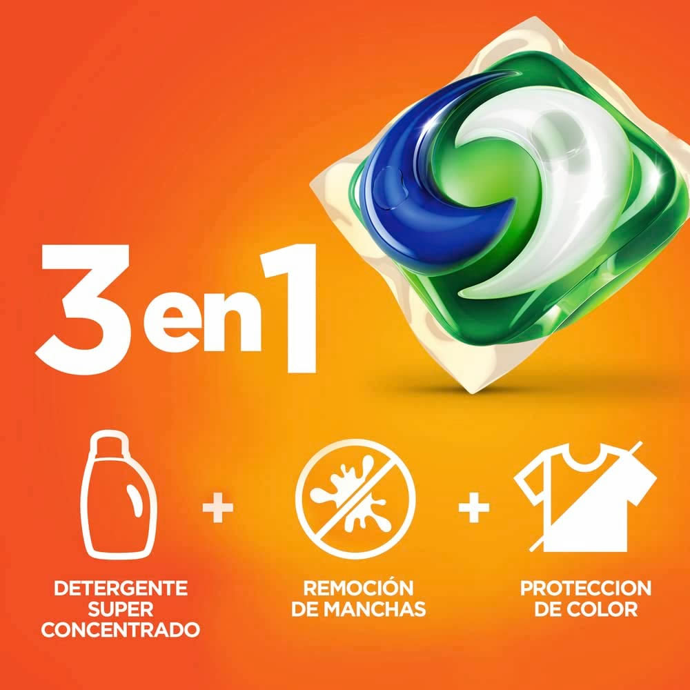Jabón Detergente Tide Pods 81 Cápsulas Quitamanchas 3 En 1