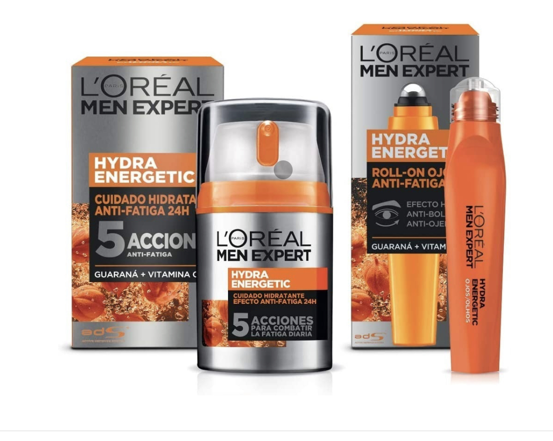 Kit Hydra Energetic Men Expert: Crema + Roll-on Antiojeras