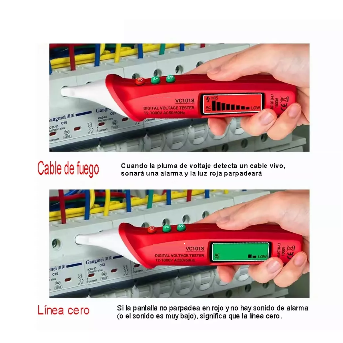 Lápiz Detector De Voltaje Probador De Corriente 12v~1000v Ac