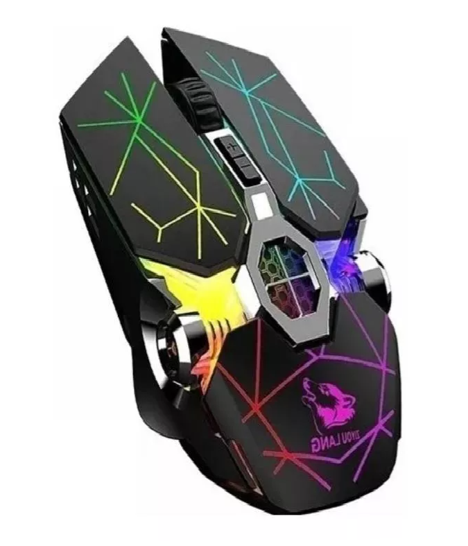 Mouse de juego recargable Free Wolf X13 star black