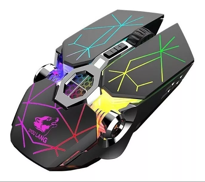 Mouse de juego recargable Free Wolf X13 star black