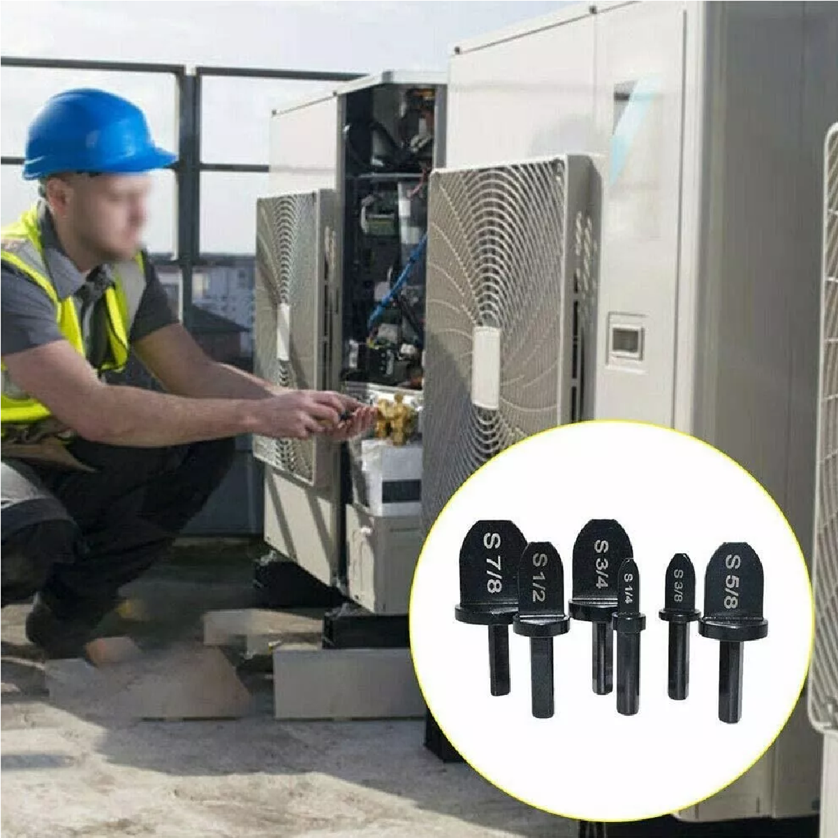 Kit Expansor Para Tubo Cobre Perforación Taladro Eléctrico 6 Pzas