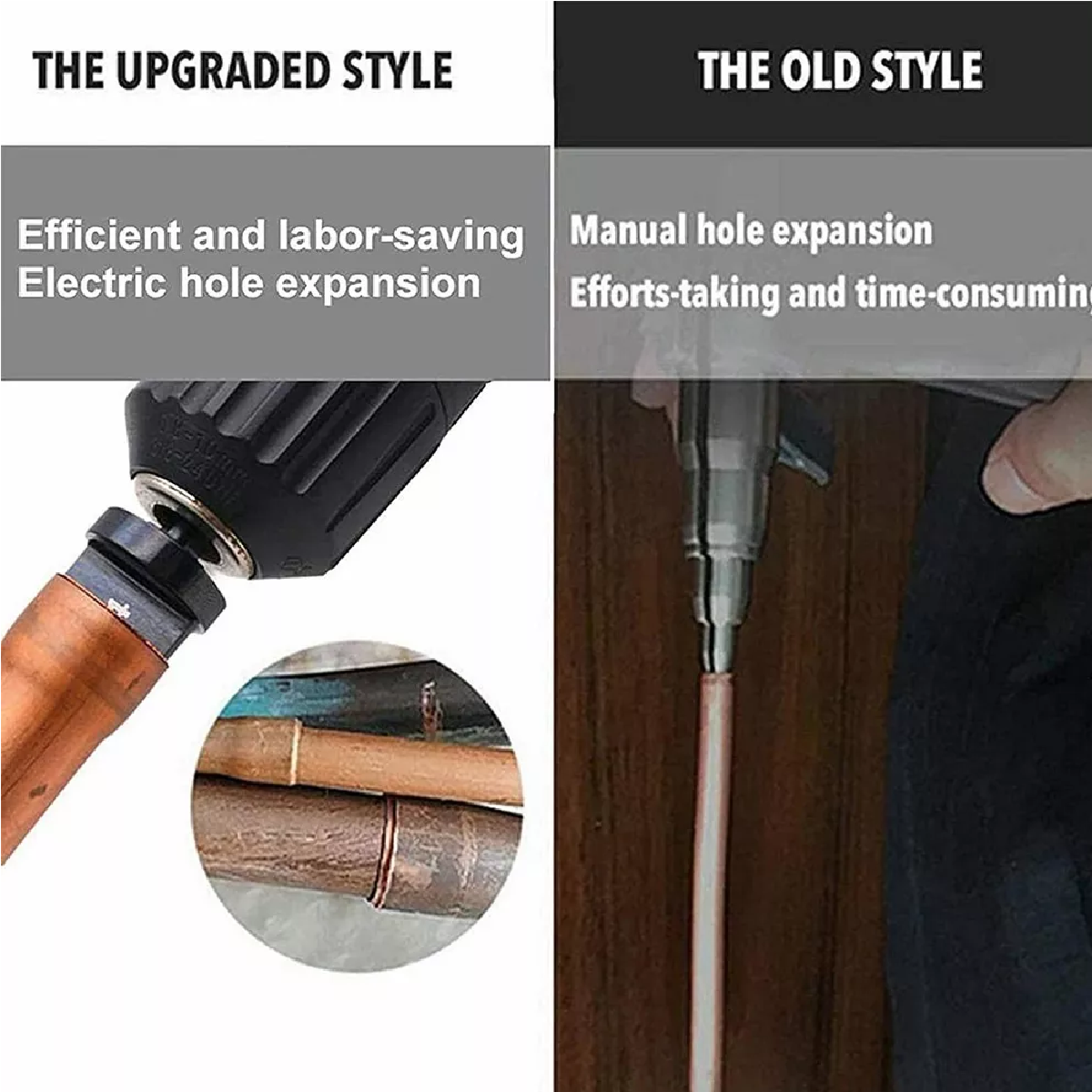 Kit Expansor Para Tubo Cobre Perforación Taladro Eléctrico 6 Pzas