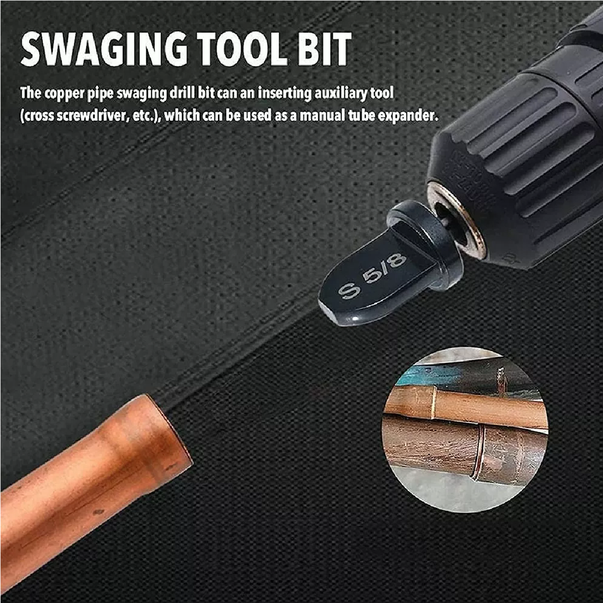 Kit Expansor Para Tubo Cobre Perforación Taladro Eléctrico 6 Pzas