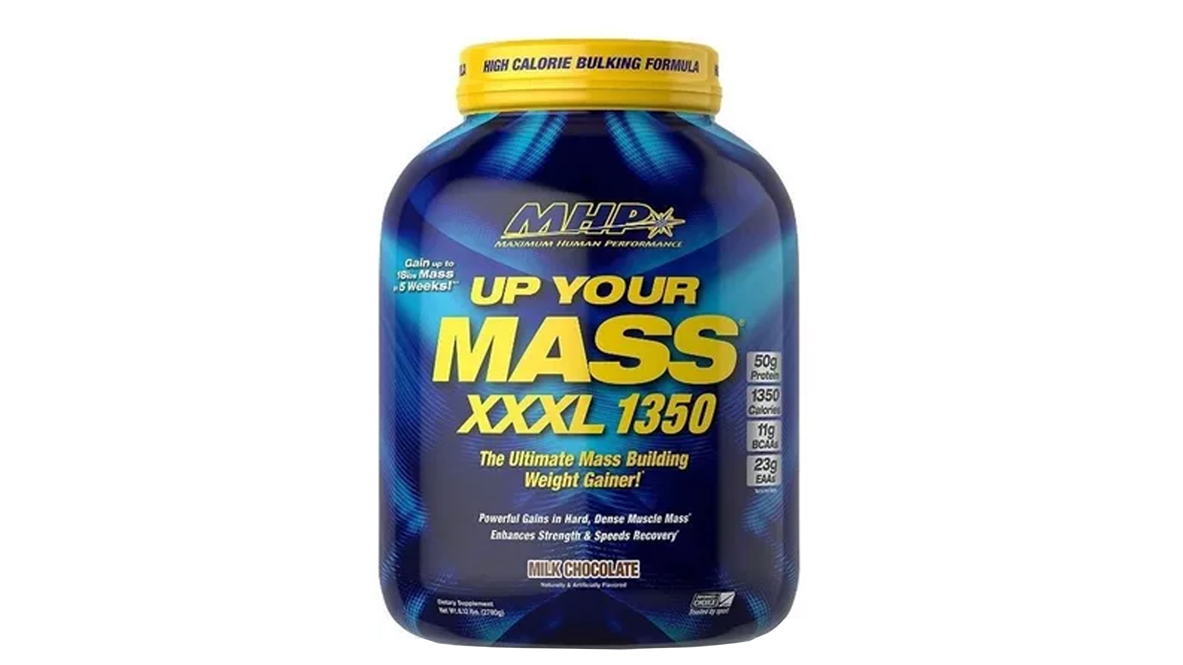 Proteina MHP Up Your Mass Xxxl 1350 6 Lbs Ganador Gainer Gym Sabor Chocolate 