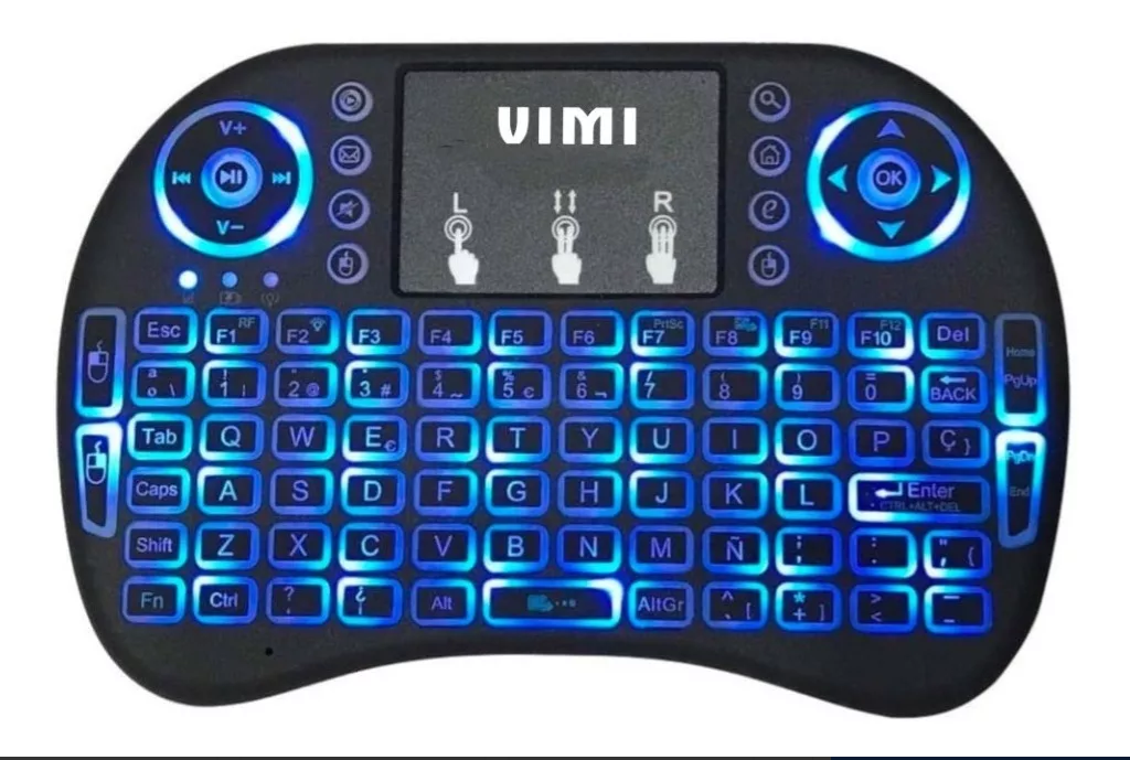 Mini Teclado Inal mbrico Smart Tv touch