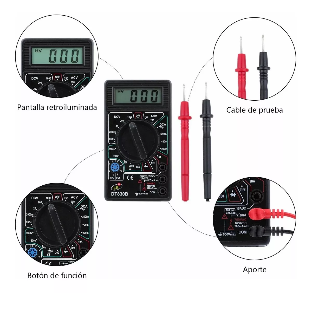 Kit De Soldador Electronica Con Multímetro Digital 110v 60w