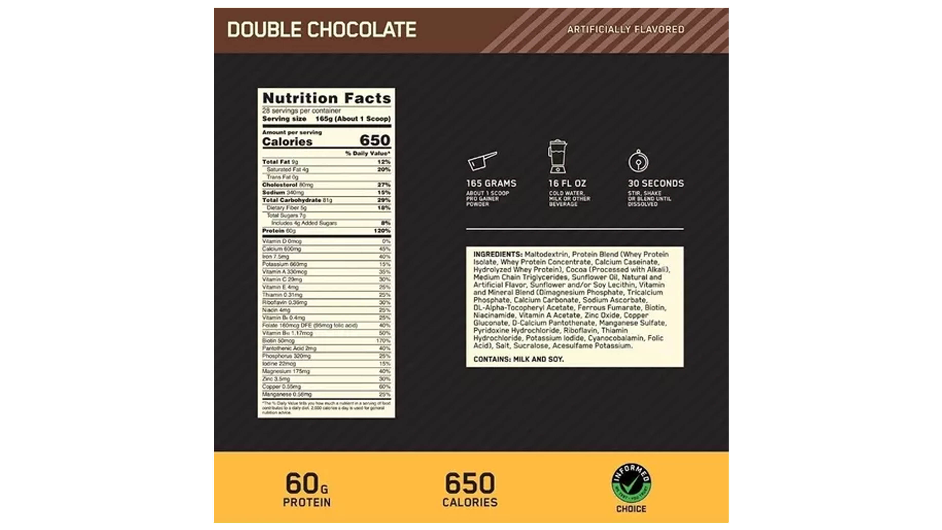 Proteina On Pro Gainer 10 Lbs Ganadores Gold Standar Aumento Optimum Nutrition