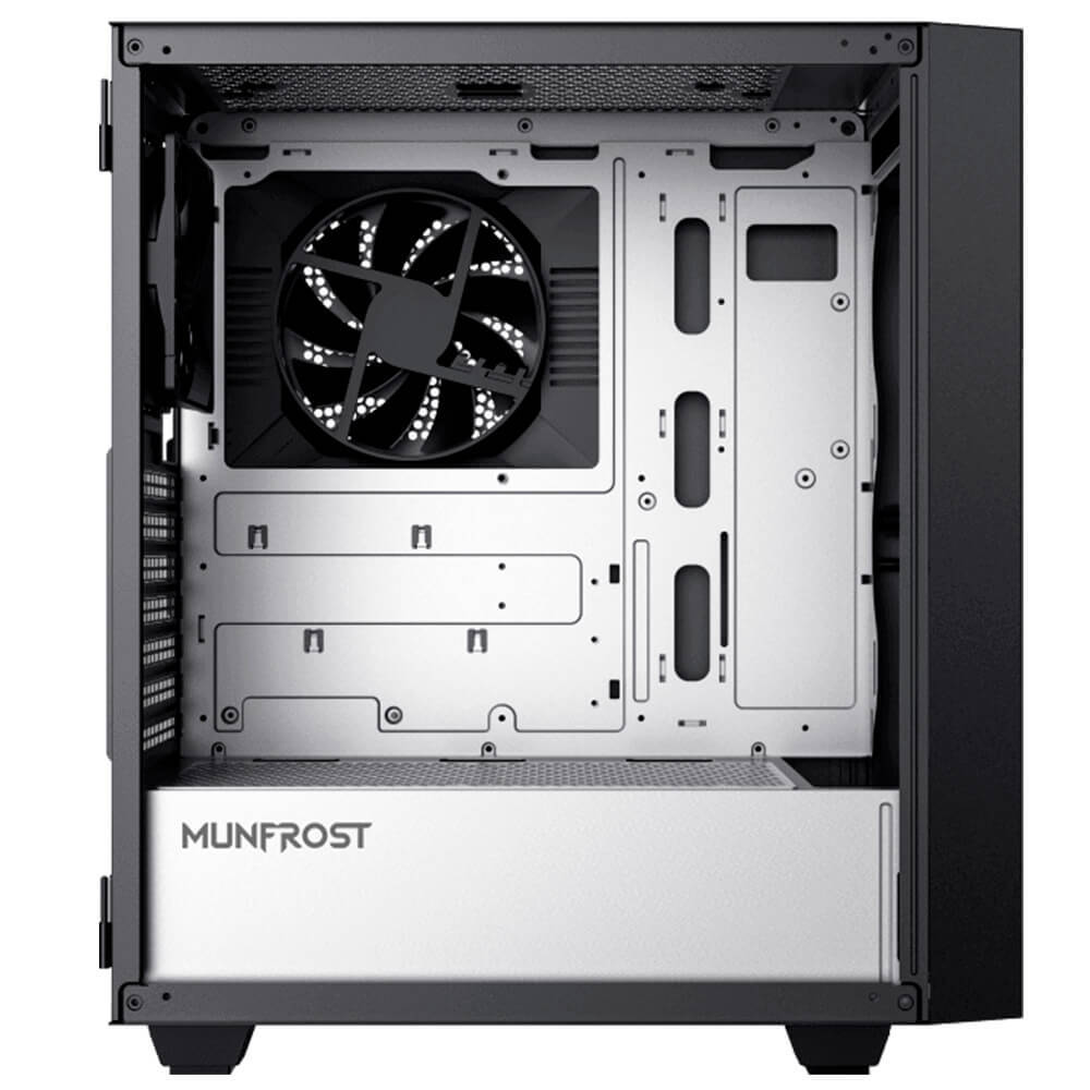 GABINETE MUNFROST FULGOR BLACK/GREY CON FUENTE 550W