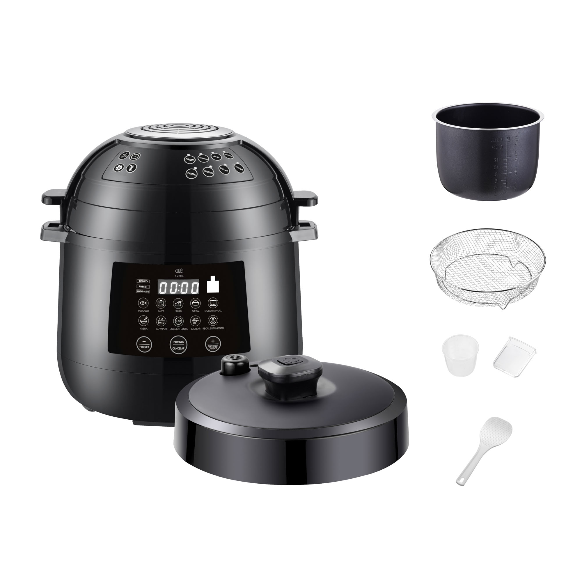 Olla De Presión Multifunción Airfryer 10 Presets  Avera OP01F