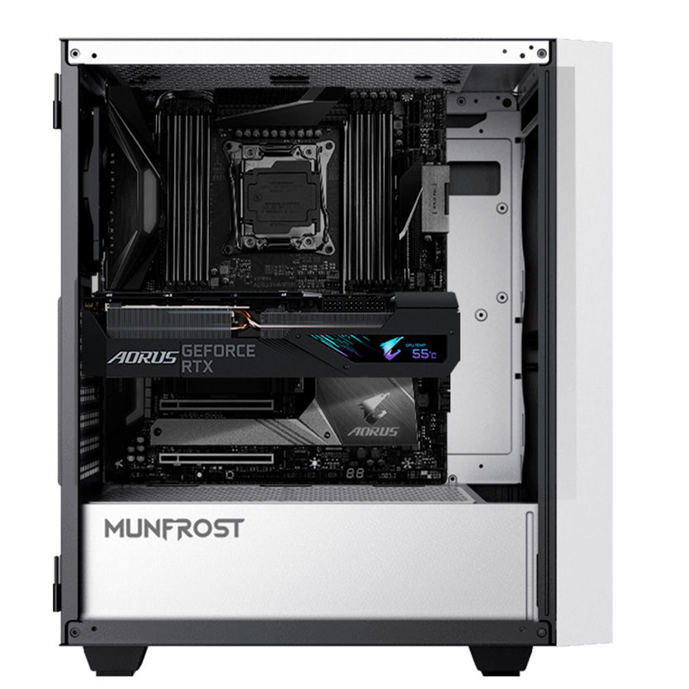 GABINETE MUNFROST FULGOR BLANCO/ROSA CON FUENTE 550W