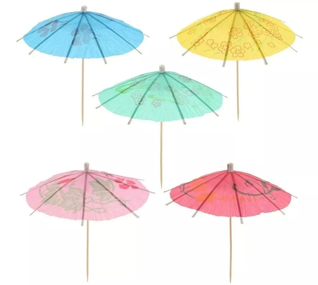 Palillo De Sombrilla Coctel Hawai Tropical Bebidas 500 pz 