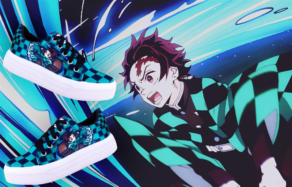 Tenis Tanjiro Kamado Demon Slayer Anime Agujetas 427-2-nvt