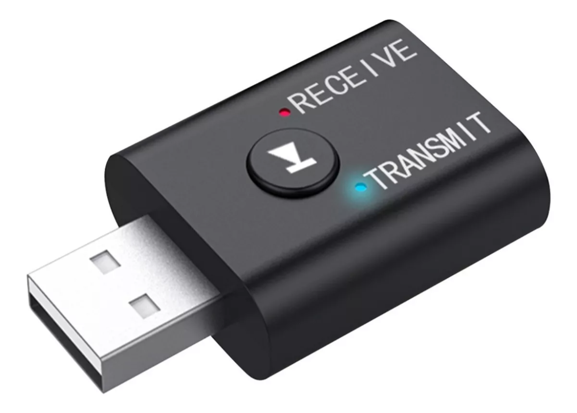 Adaptador Bluetooth 5.0 Usb 2 En 1 Para Pc/tv/auto/hogar.