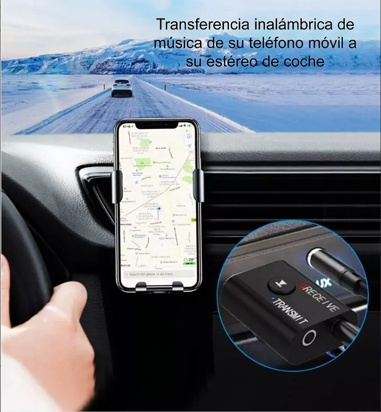 Adaptador Bluetooth 5.0 Usb 2 En 1 Para Pc/tv/auto/hogar.