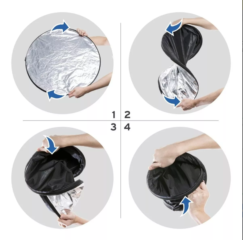 Reflector Rebotador Profesional P/ Fotografía 5 En 1 110m