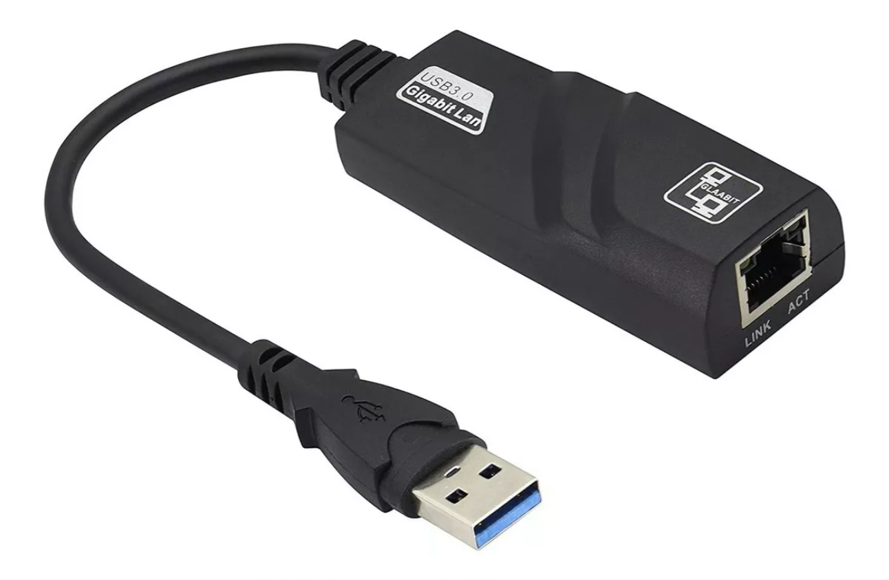 Adaptador Usb 3.0 A Rj45 Ethernet Red 1000 Mbps Para Laptop