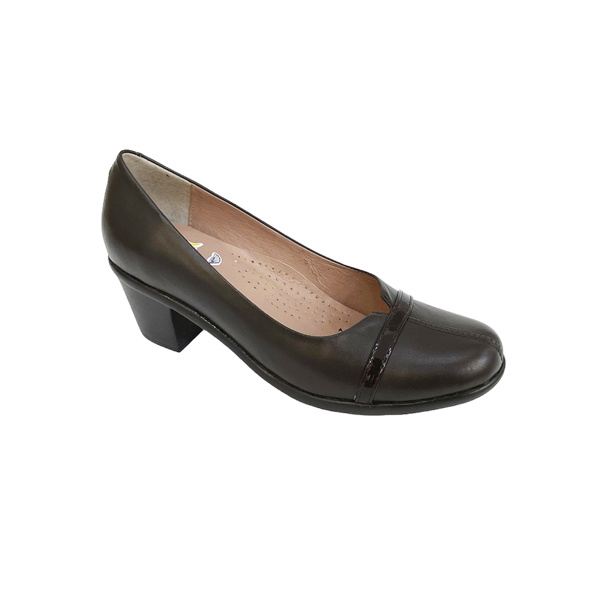 Zapatillas de tacón bajo de Dama Cómodas de piel Lady Look