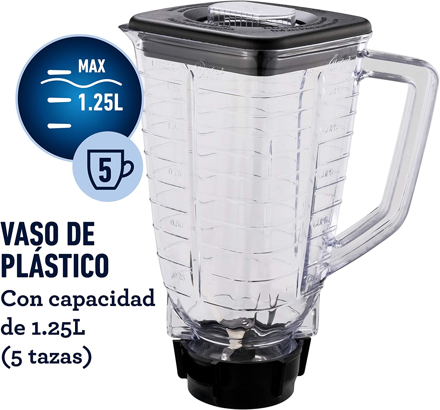 Licuadora OsterBLSTKAP-PBB-013-N Capacidad de 1.25 Lt