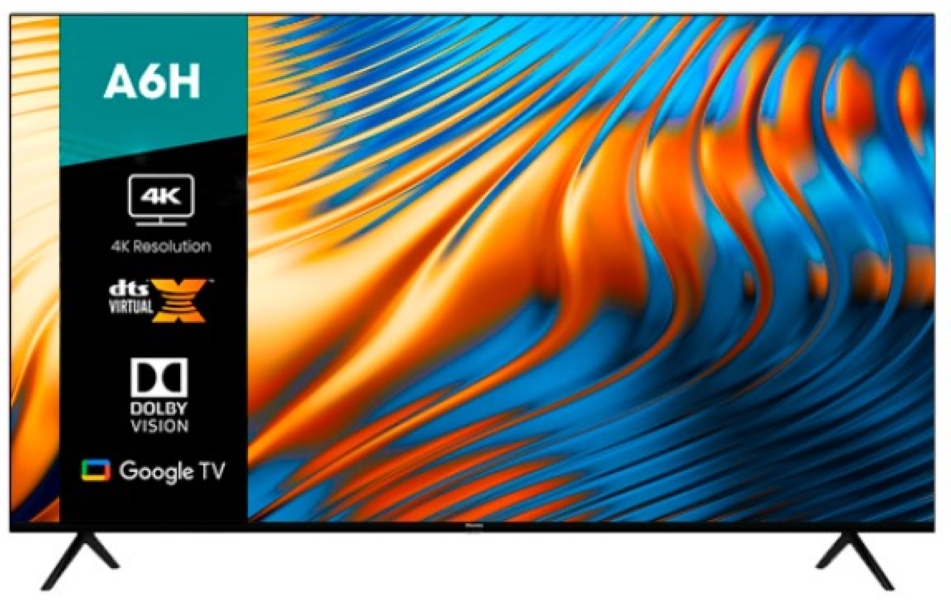 Hisense A6 55A6H TV inteligente de 54.6in, LED-LCD, 4K UHD