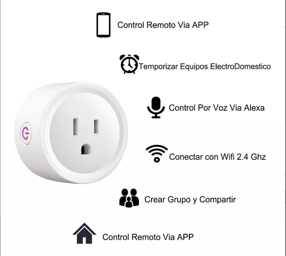 Enchufe Inteligente Wifi Smart Plug Con App