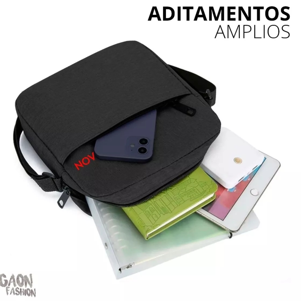 Mochila Escolar Bolsa Bandolera Backpack De Hombre Y Mujer Gaon negra.