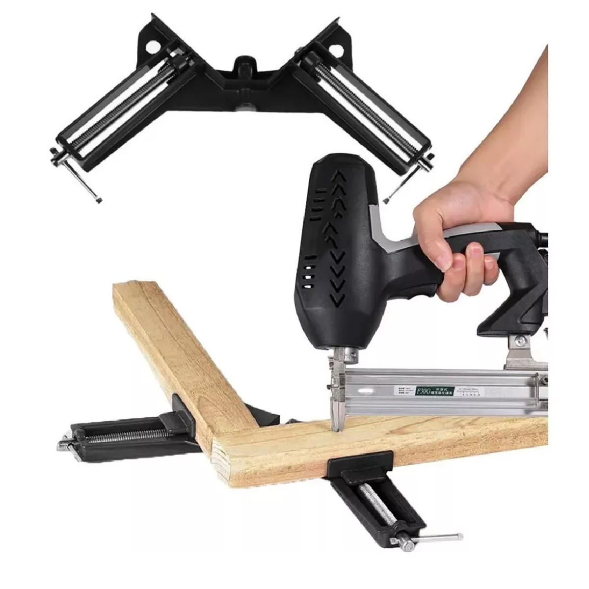 Prensa Esquinera Carpintería 90 Grados Herrería Metal, 4 Uni