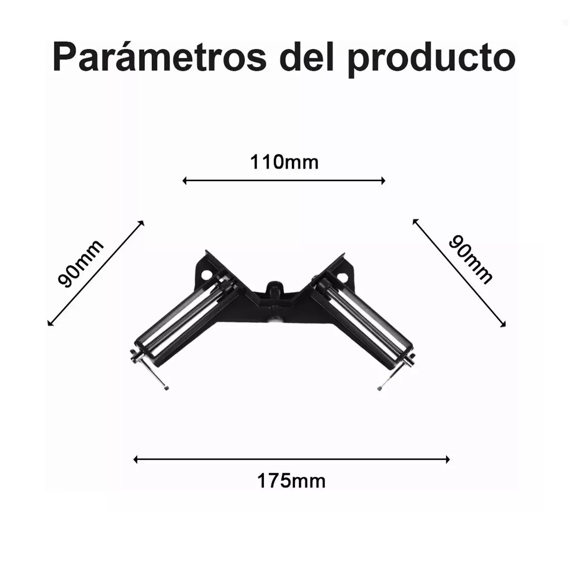 Prensa Esquinera Carpintería 90 Grados Herrería Metal, 4 Uni
