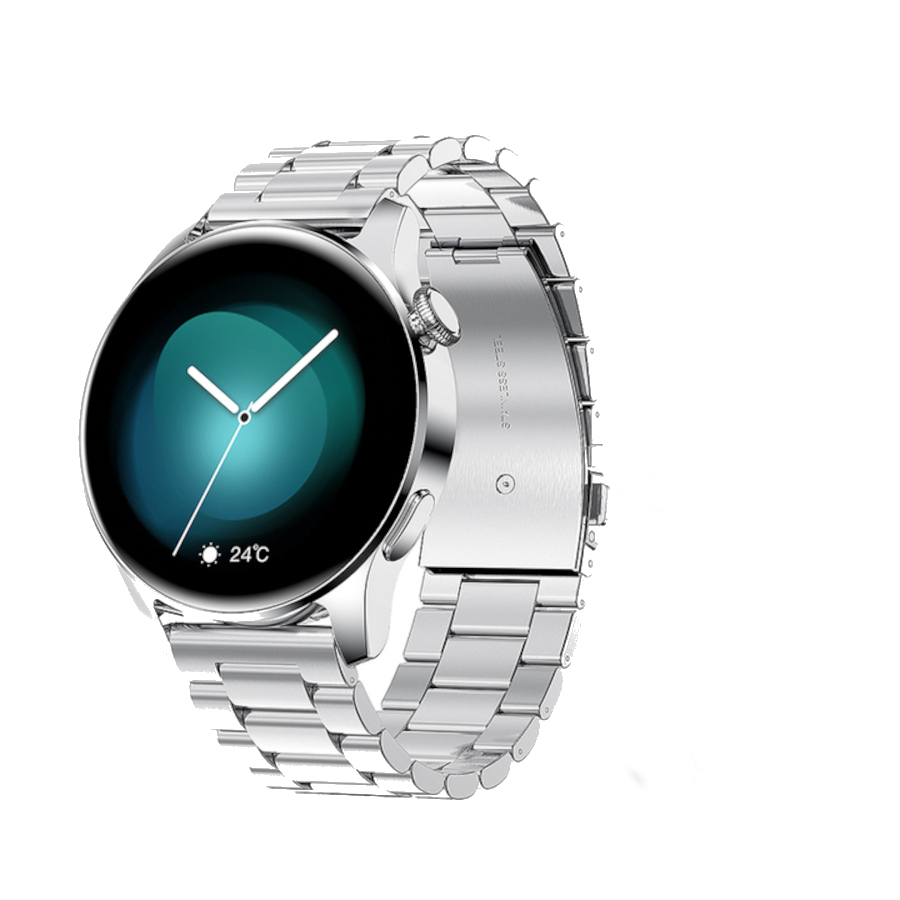 Reloj inteligente smart watch bluetooth multifuncional, metálico, resistente al agua.