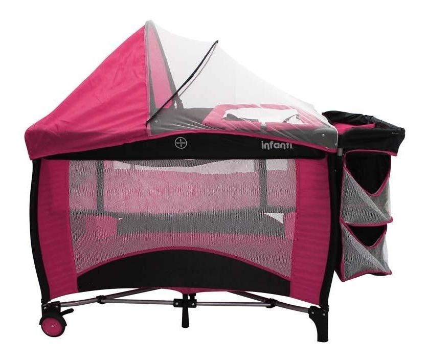 Corral Cuna De Viaje Infanti Gianna Cambiador Musical Rosa