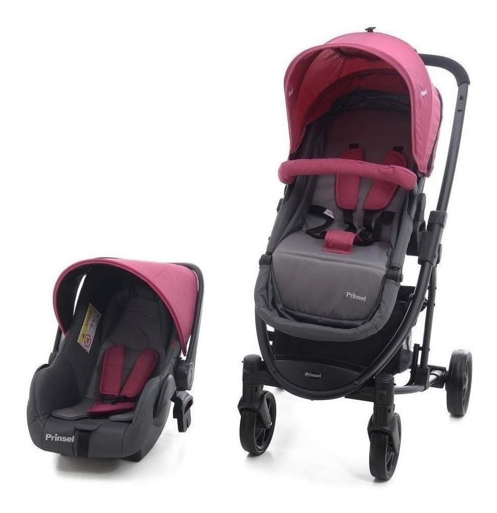 Carriola De Bebe Prinsel Prima Ts Portabebe/autoasiento Rosa